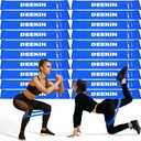 Deekin 20 Pcs Resistance Bands Resistance Loop Exercise Bands Exercise Equipment Elastic Drap Ring for Women and Men Home Fitness, Gym, Yoga (25-30 lbs, Blue)