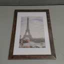 Hongkee 8x12 Picture Frame with Glass, Display Pictures 6x9 with Mat or 8 x 12 without Mat - Wall and Tabletop, 8 by 12 Photo Wooden Frames (Rustic Brown, 1 Pack)