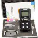4 Gas Monitor, Portable CO, H2S, O2,EX Gas Detector Meter - Ready to Use (Black)