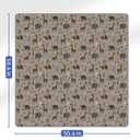 Blissful Diary Baby Splat Mat for Under High Chair, 50.4 x 50.4 Inch Wipeable Splash Mat, Waterproof and Washable, Anti-Slip Floor Protector, Elephant&Giraffe