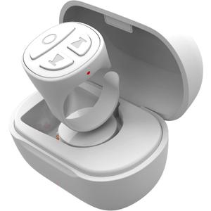 Tiktok Scrolling Ring, Bluetooth Camera Remote Control, Scrolling Ring Remote for iPhone TikTok FB YouTube IG Android Phone, Fingertip Wireless Scroller Page Turner (White)