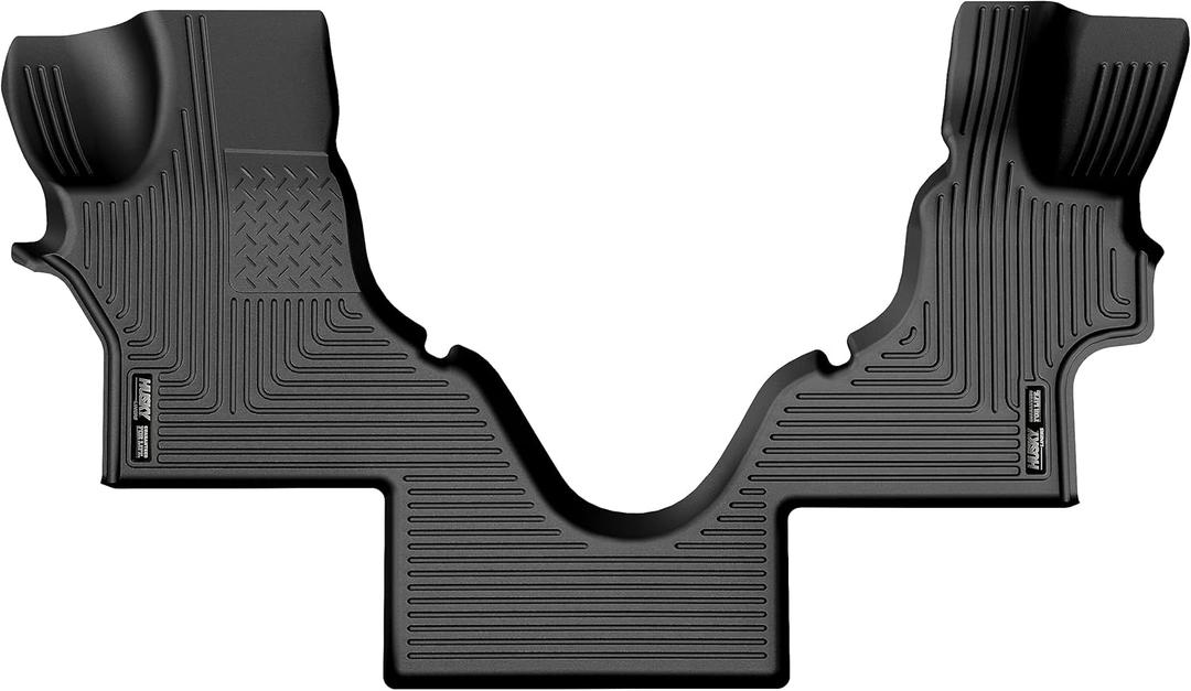 Husky Liners Weather beater Floor Mats | Fits 2005-2025 Ford Econoline | Front Row, 2-pc Black - 18791
