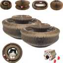 2 Pack Upgraded Kitty Kurlz Cat Scratcher, Magnetic Multi Shape Interactive Twisty Paws Cat Toy, Cat Scratcher with Play Ball for Indoor Cats