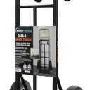 SIMPLI-Magic 2 in 1 Convertible Hand Truck and Dolly, 800LBS  Heavy-Duty Moving Dolly Cart with 10" Flat Free Rubber Wheels & Handle
