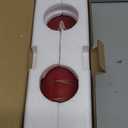 Red Flameless Candles with String Lights Battery Operated LED Pillar Candles 4 5 6 Candle with Remote Control,Fake Candle Set of 3 for Christmas or Special Festivals Decorations