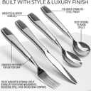 Weighted Utensils for Hand Tremors and Parkinson's Patients - 4 Piece Set Weighted Silverware for Elderly, Arthritis, Weak Hand Grip - Convenient Travel Bag, Stainless Steel, 7 Oz