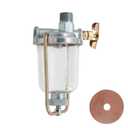 New Fuel Gas Sediment Strainer Bowl Assembly for Allis Chalmers 135 150 165 175 180 202 30 for Massey Ferguson Case IH WC WF WD45 D15 D17 D19 D21 505472M91 70237946 237946 Replaces 70237946 237946