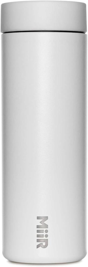 MiiR 360 Traveler, Stainless Steel Double-Wall Vacuum Insulated Tumbler - Leakproof 360 Lid for Easy Sipping on the Go; Perfect for Hot & Cold Drinks (16 Ounces, White)