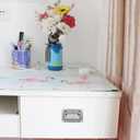 Folding Pull Handle,Zinc Alloy Recessed Handles Container Handle, TTZEZE Flush Lift Recessed Handle Flush Ring Pull for Furniture Drawer Cabinet Door Chest Toolbox (Silver 130x91x19.5mm/5.1x3.6x0.8'')