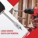 13 Piece Spade Drill Bit Set, Paddle Flat Bit for Woodworking, Hole Cutter Wood Drill Bit Set with Quick Change Shank, 1/4" to 1-1/2", Nylon Storage Pouch Included