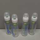 Dr. Brown's Anti-Colic Options+ Narrow Glass Baby Bottle with Level 1 Slow Flow Nipple, BPA-Free, 8 oz/250 mL, 0m+, 4-Pack 