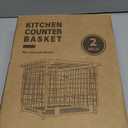 Wire Storage Basket for Kitchen Pantry: GGIU Stackable Kitchen Counter Organizers - Wire Organizing Bin for Produce Vegetable Potato and Onion Black