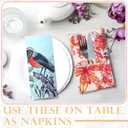 36 Pack Bird Reusable Cleaning Cloths Washable Cotton Kitchen Towels for Home(Multicolor)