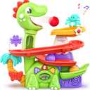 Move2Play, Air-Powered Dinosaur Ball Popper | 30+ Songs, Sayings, & Lights | Baby & Toddler Toys Ages 6 7 8 9 10 12+ Months | Boy & Girl Gift for 1, 2+ Year Olds | Birthday Present