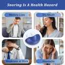 Anti Snoring Devices, Electric Anti Snoring Device, Effective Snoring Prevention, Sleep Apnea Devices for Men and Women, Adjustable Wind Speed, Suitable for All Nose Shapes, Blue-ERT021