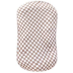 LifeTree Muslin Baby Lounger Cover, Newborn Slipcover Lounger Cover for Boys Girls Infant, Soft 70% Viscose from Bamboo and 30% Cotton, Cover Only, Checkered Pattern
