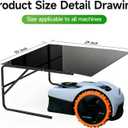 Robot Mower Garage, Rainproof UV-Proof Shelter for All Mowers（Large-Size）