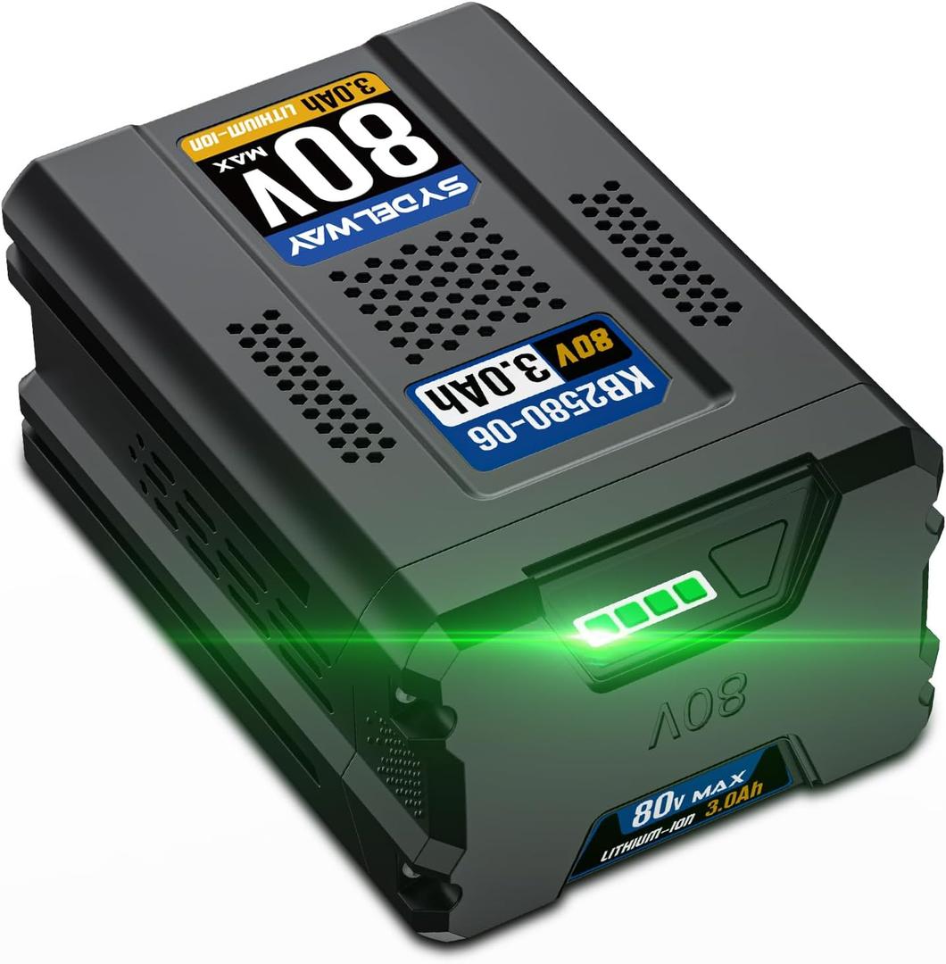 3.0Ah Replacement for Kobalt 80V Battery Fit for KB 2580-06 KB680-06 KB280-06 2910303-RC Cordless Tools Lithium Ion Battery, Compatible with 80V Kobalt Charger