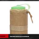 Water Bottle Bag, Outdoor Water Bottle Cover Water Bottle Drawstring Waist Hanging Water Bottle Bag for Men and Women (Black)