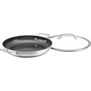 Cuisinart FusionPlus Nonstick Stainless Steel Cookware, 12-Inch Everyday Pan with Cover, PFAS-Free PURELYSEAR Ceramic Technology, Scratch Proof, Wide Grip Handles, Dishwasher Safe, FPS25-30D