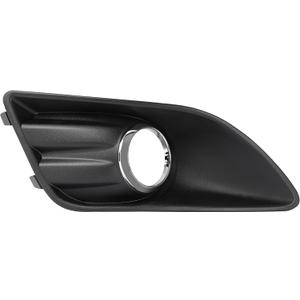ALMULOO Right Fog Light Bezel Compatible with 2013-2018 Ford C-Max Replacement for DM5Z17B814A FO1039126 Fog Lamp Cover Trim Plastic(PP+ABS) Chrome Black+Silvery Right Side