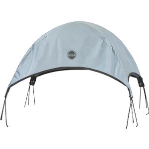 K&H Pet Products Outdoor Elevated Dog Cot Canopy, Cooling Sun Tent Shades Pets, Washable, Water-Resistant, Designed to Fit K&H Medium Elevated Dog Cots (Sold Separately) - Medium 32 X 25in Gray