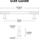 Alzassbg 10 Pack Brushed Satin Nickel Cabinet Pulls, 5 Inch(128mm) Hole Centers Cabinet Handles Kitchen Hardware for Cabinets and Drawers AL3095BSN