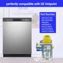 WD15X27703 Water Valve Assembly Compatible with ge hotpoint GDF510PSR3SS, GDT550PYR3FS, GDF535PSR3SS, GDT650SYV0FS etc dishwasher (some models), Replace Number: 265D3719G002 WD15X32008 4964202 etc