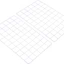 PATIKIL 20"x12" Wire Grid Panel, 2 Pack Wall Grid Decorative Panels Board Photo Pictures Display Decor Hanging Organizer for Home Office, White