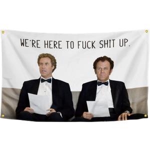 OOOYIY Funny Flag College Flags 35 Feet Banner Wall Outdoor Hanging Flag with 4 Brass Grommets for College Dorm Room Decor