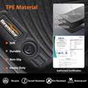 Binmotor-Floor Mats & Cargo Liner for Honda Civic 2022-2026 Sedan Sport/LX/Si (2nd Row with USB Ports), All Weather Car Floor Trunk Mat for Honda Civic Accessories, Not for Hatchback/Hybrid