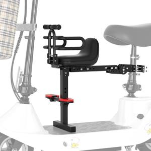 XIEEIX Bike Child Seat,Front Mount Detachable Bicycle Kids Seat, Child Seat with Shock Absorbing Pedal Guardrail Suitable for Pedal Scooter Motorcycle Bicycle