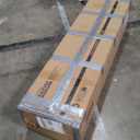 GarveeHome 75in Tall Black Bookcase, 6 Tier Wooden Book Shelf 47" Wide Farmhouse Display Bookshelf Storage Cabinet with Doors and Open Shelves for Bedroom Living Room Office