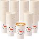 200 Sets Christmas Snowman Soup Kits for Classroom Coworker Gift 12 Oz Winter Snowman Paper Cups for Hot Cocoa Chocolate Soup Tags Clear Xmas Bags (Classic)