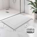 anllugs Bathroom Rugs 24" x 36", Non-Slip Extra Soft Absorbent Bath Rugs, Machine Washable Quick Dry Bath Mats for Bathroom Floor, Shower, Bathtub and Sink, White