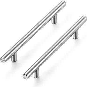Ravinte Cabinet Handles 10 Pack 5 Inch Cabinet Pulls Brushed Nickel Kitchen Cabinet Handles Modern Drawer Pulls Hardware for Kitchen Cabinet