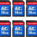 INDMEM SD Card 16GB, 10-Pack UHS-I Class 10 MLC Flash Memory Card, High-Speed Secure Digital Cards for Cameras, DSLR, Action Cams - Reliable Storage