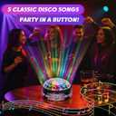 FunisFun Disco Dance Button with 5 Classic Disco Songs, Funny Sound Button for Party Supplies, Novelty Toys for Playing Jokes, Gag Gifts for Office Coworkers and Adults