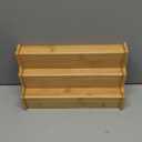 Spice Rack Kitchen Cabinet Organizer- 3 Tier Bamboo Expandable Display Shelf Yellow