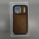 Magnetic for iPhone 17 Pro Leather Case, [Compatible with Magsafe] Business Classic Style Shockproof Men WomenProtective Slim fit Phone Cover for iPhone 17 ProBrown