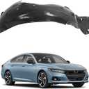 ECOTRIC Front Right Fender Liner Compatible with 2018-2022 Honda Accord Sedan Replace for 74100TVAA00 HO1249180 Inner Wheel Liner Splash Passenger Side