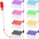 240 Pieces Magnetic Dry Erase Markers with Eraser Cap, 8 Colors Fine Point Whiteboard Markers Bulk, Low-Odor Dry Erase Pens (30 Marker per Color)