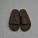 Joomra Unisex Slides Shower Slippers for Women Mens Massage Foam Cushion Non-Slip Female Pillow House Pool Beach Spa House Garden Sandals for Ladies Male Sandles Chocolate 40-41
