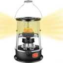 Portable Kerosene Heater 9000 BTU Outdoor/Indoor Kerosene Stove, Non-Electric Heater for Tent Cooking Ice Fishing Home and Survival Emergency, Black