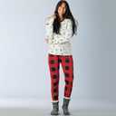 HonestBaby Family Matching Holiday Pajamas 100% Organic Cotton for Men, Women, Kids, Toddlers, Baby Boys, Girls, Unisex, Pets (2T, Painted Buffalo Check Emerald)