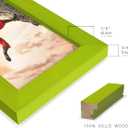 Renditions Gallery 5x7 inch Picture Frame Avocado Wood Grain Frame, High-end Modern Style, Made of Cream Colored Solid Wood and High Definition Glass for Wall and Tabletop Photo Display