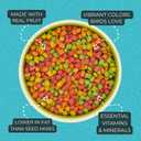 ZuPreem FruitBlend Bird Pellets, Daily Bird Food for Parakeet, Budgie, Parrotlet, Dove, Core Nutrition for Small Birds, Made in USA, Parakeet & Budgie Food (S, 2 lbs) (2 Pound (Pack of 1))