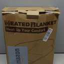 Electric Heated Blanket 72"x84" Full Size - Dual-Sided with Microplush & Sherpa Fabric, 4 Heat Settings & 10 Hours Auto Off, Machine Washable - Iron Gray