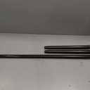 HOTOZON 1" Bay Window Curtain Rod, Center Rod 36-72" for Window (24-70"), Side Rods 20-36" for Windows (16"-32"), Black, Finials