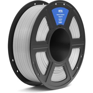 ELEGOO PETG Filament 1.75mm Gray 1KG, 3D Printer Filament Dimensional Accuracy +/- 0.02 mm, 1kg Spool(2.2lbs) Fits for Most FDM 3D Printers